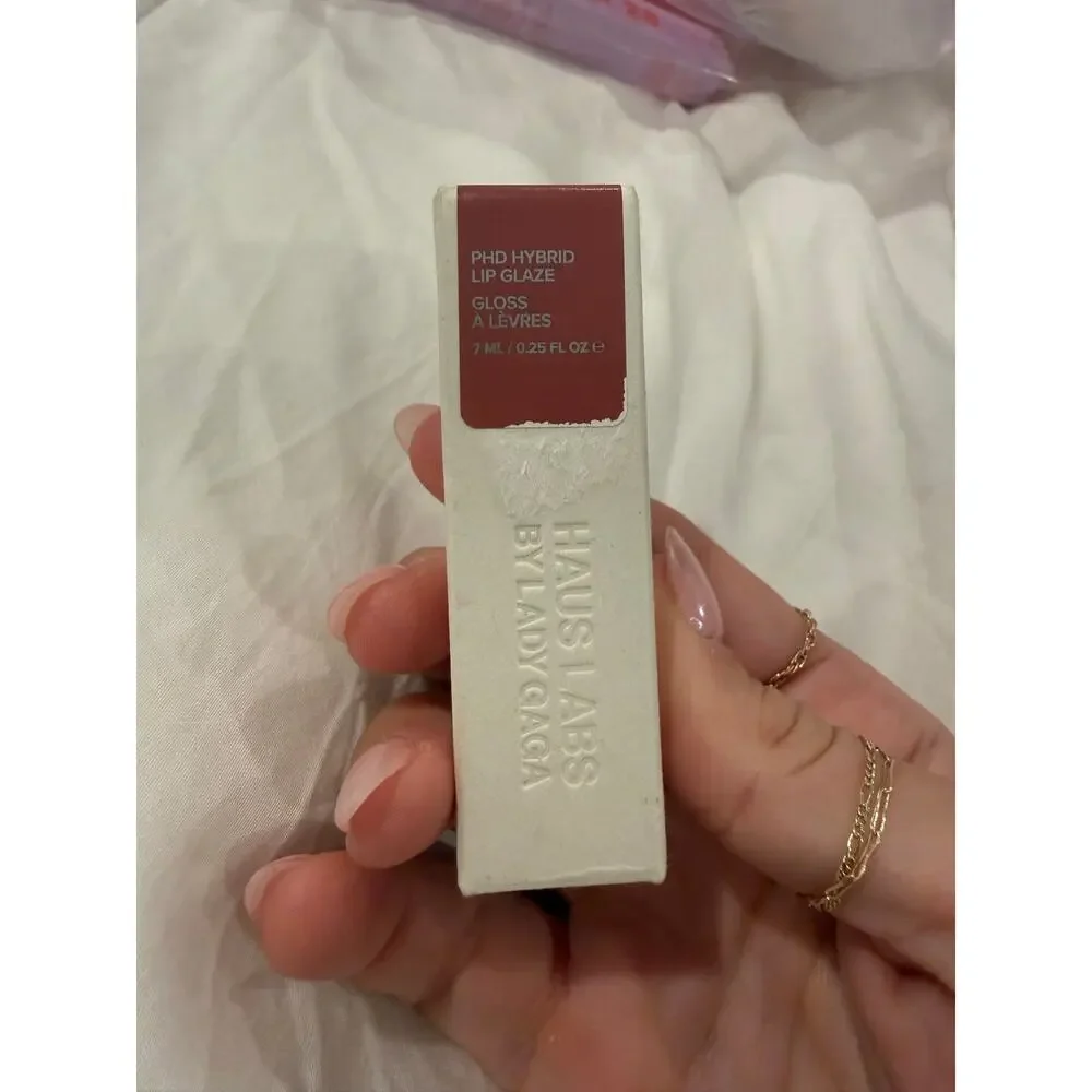 NIB Haus Labs By Lady Gaga PhD Hybrid Lip Glaze 4-in-1 plumping gloss SHADE Fig